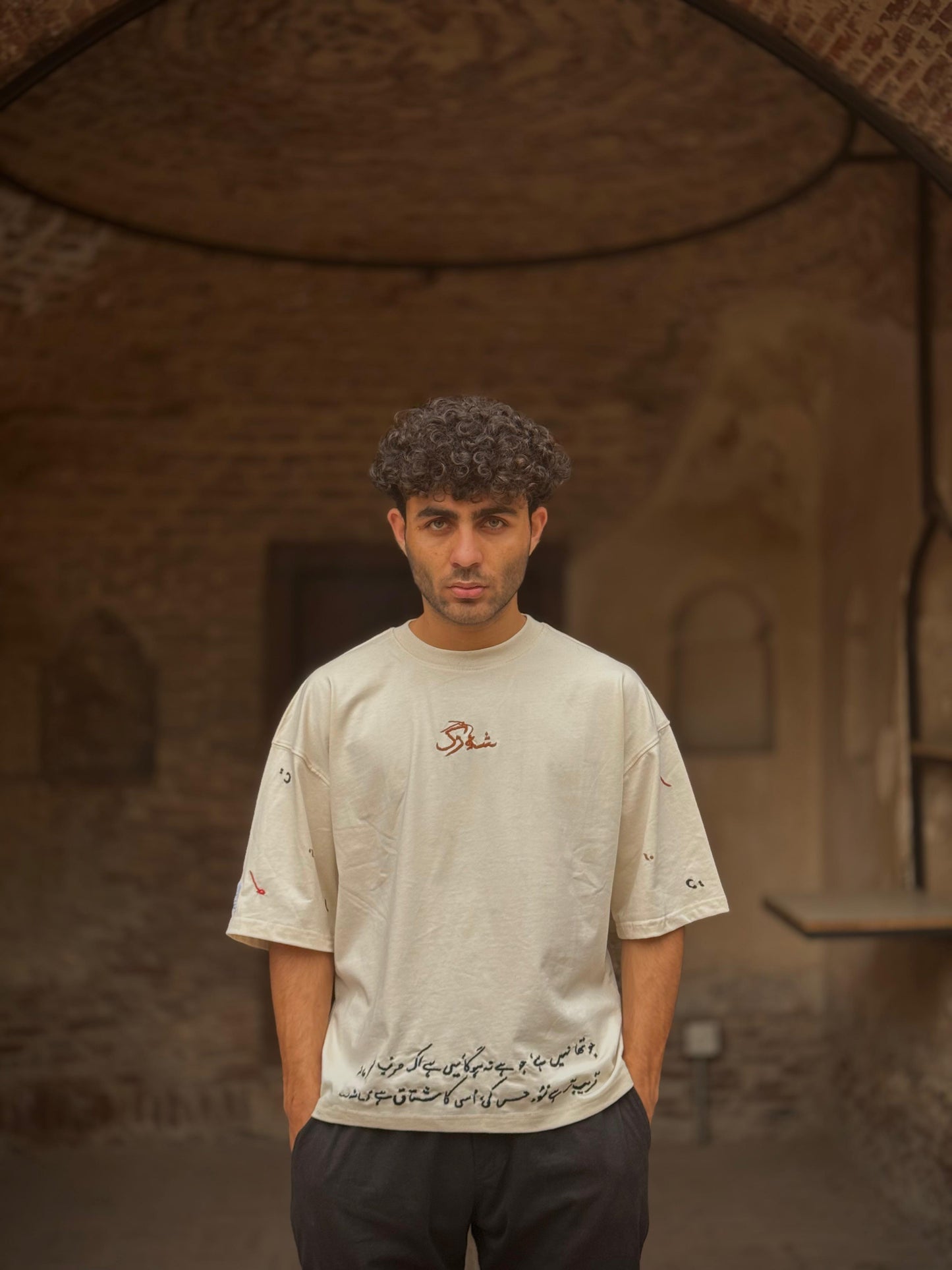 Poetry Drop Shoulder Shirt for UNISEX