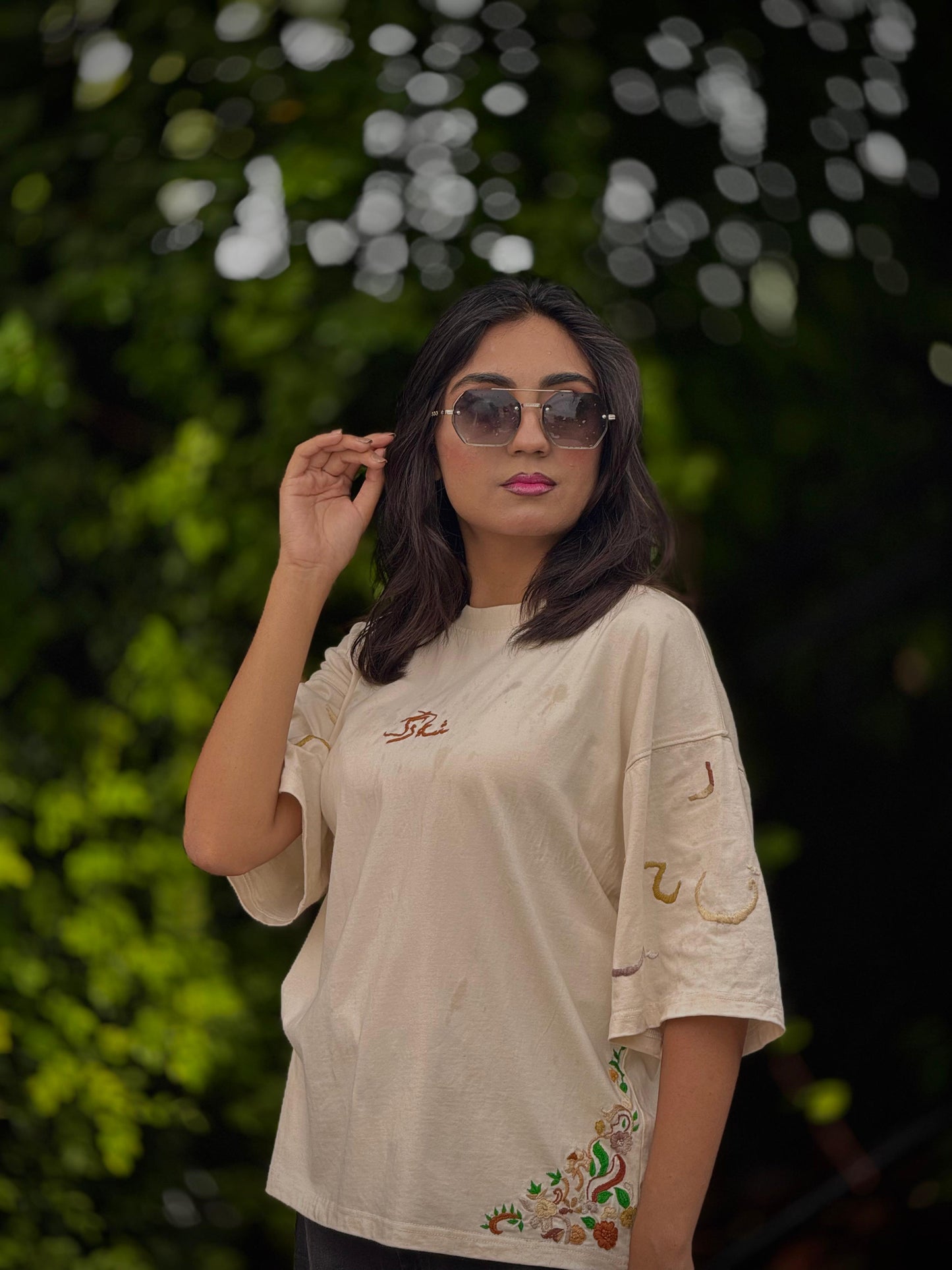 Urdu Alphabatic Drop Shoulder Shirt for UNISEX