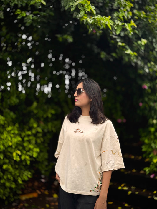 Urdu Alphabatic Drop Shoulder Shirt for UNISEX