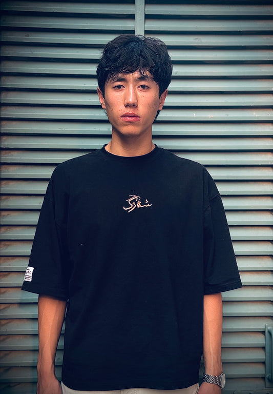 Drop Shoulder Shirts With Hand Embroidered LOGO