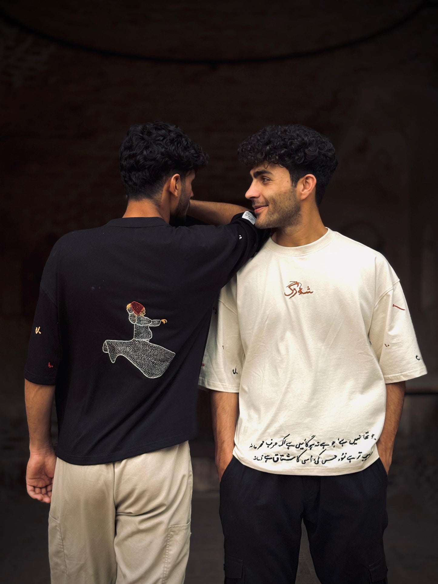 Poetry Drop Shoulder Shirt for UNISEX