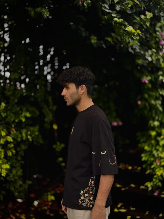 Urdu Alphabatic Drop Shoulder Shirt for UNISEX