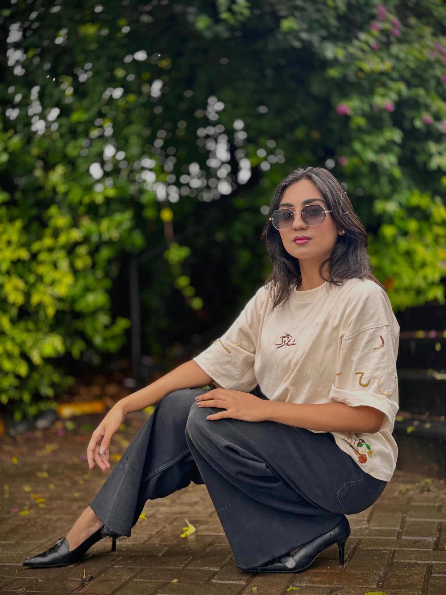 Urdu Alphabatic Drop Shoulder Shirt for UNISEX