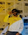 HAND EMBROIDERED DROP-SHOULDER HODIE
