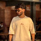 Drop Shoulder Shirts With Hand Embroided LOGO