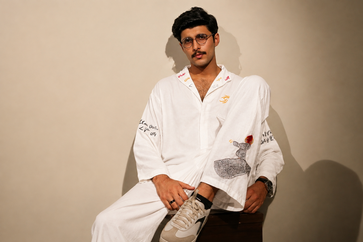 Unisex "Dervish" Handemade Embroidered Shirt