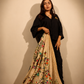 vory & Beige Floral Embroidered Silk-Blend Shawl
