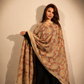 Warm Terracotta & Ivory Paisley Embroidered Dupatta