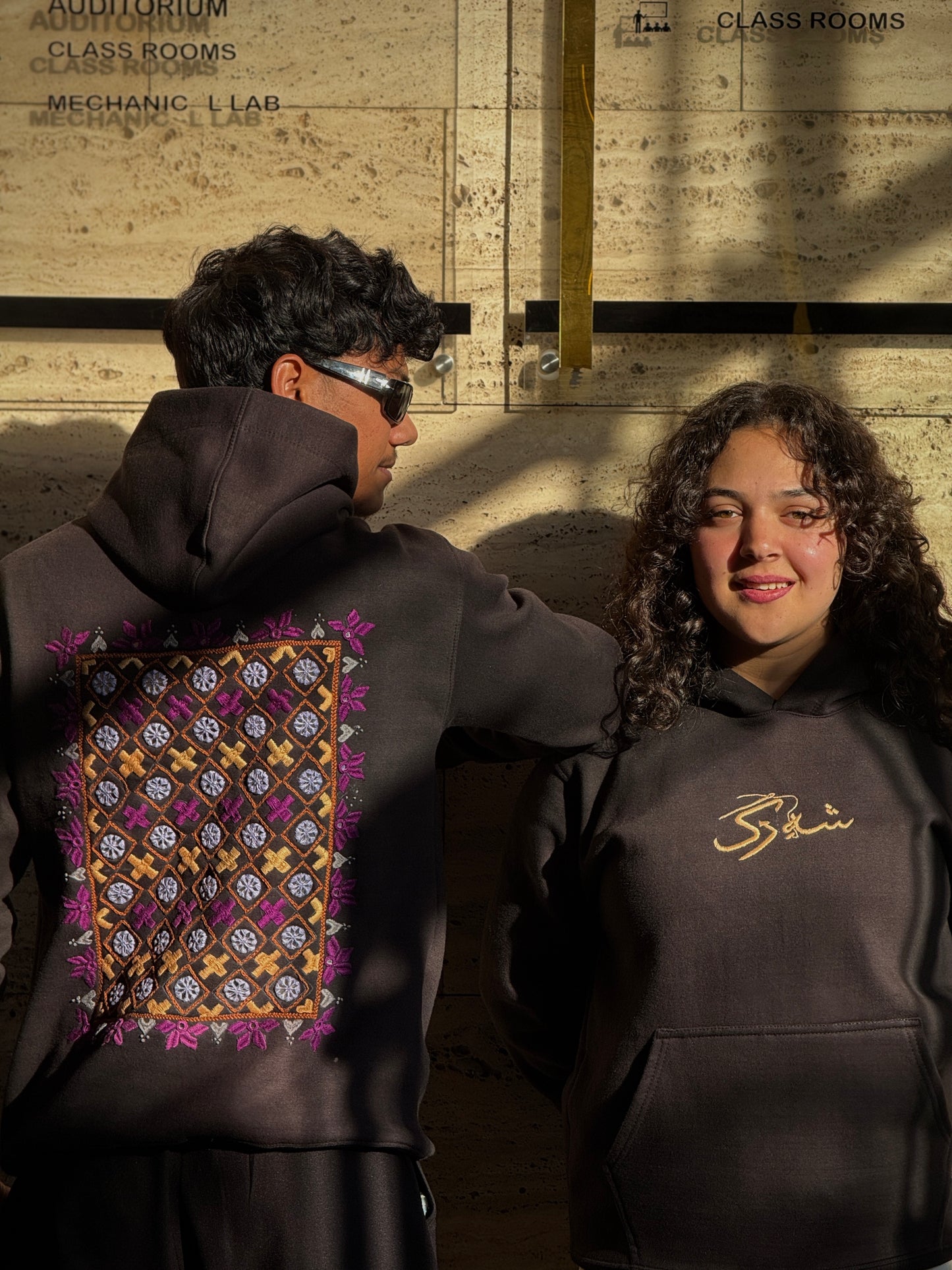 SHAH E RAG : HOODIE WITH HANDMADE EMBROIDERY